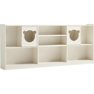 林氏儿童书柜书架落地矮柜玩具收纳阅读格子置物柜组合储物柜木业