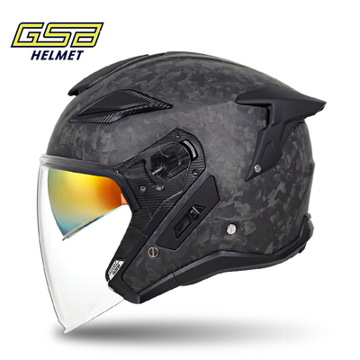 GSB碳纤维四分之三半盔