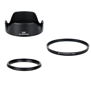JJC 适用永诺小痰盂遮光罩永诺50mm F1.8 II遮光罩50f18佳能EF卡口单反相机自动对焦人像镜头UV镜配件