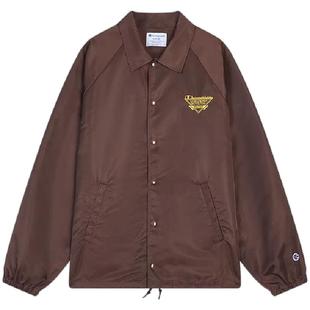 Champion冠军外套男2026春季新款休闲风梭织复古风翻领POLO夹克女