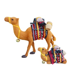 仿真骆驼一模一样模型摆件家居装饰品毛绒玩具新疆骆驼桌面工艺品