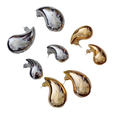 DSTYLE欧美独特液态水滴金色耳环