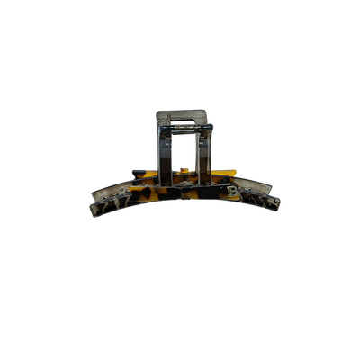 复古豹纹蝴蝶结抓夹女