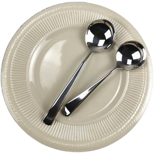 【出德国】【贵族体验】1810不锈钢圆头更调羹主餐更韩式长柄汤匙