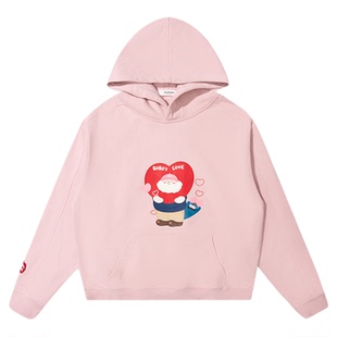 BOBO LOVE4.0系列连帽卫衣 2025冬季新款宽松保暖情侣装帽衫上衣