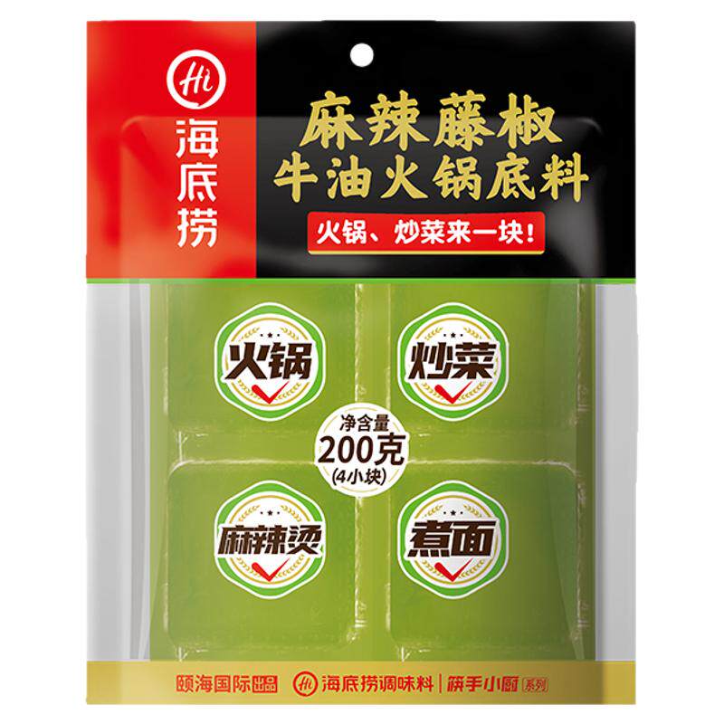 海底捞麻辣藤椒牛油火锅底料200g