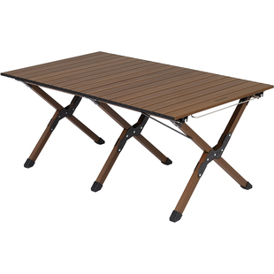 Naturehike挪客铝合金蛋卷桌便携户外折叠桌露营野餐桌椅装备全套