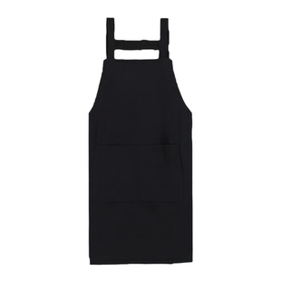新款帆布围裙黑色工作专用厨房防水上班家用男士耐磨工厂定制印字