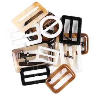 高档大衣日字扣 腰带纽扣 风衣腰扣 圆形长方形树脂扣子衣服配件