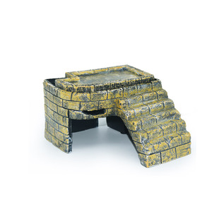 乌龟晒台躲避屋龟缸爬台晒背爬坡晒龟台养龟专用石头洞穴楼梯爬梯