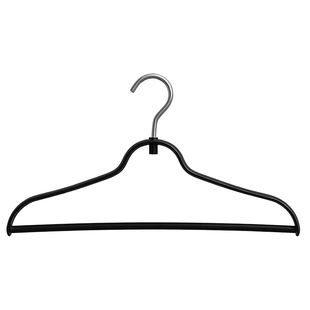 轻奢无痕衣架家用高级挂衣防滑塑料撑子晾衣服不起包黑色衣挂架子