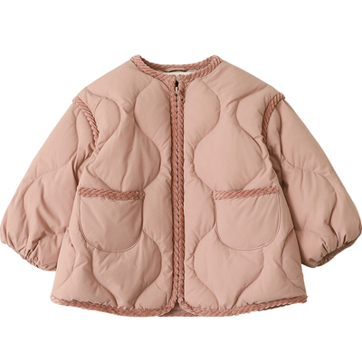 宝宝羽绒服中长款2024冬季新款女童羽绒服儿童外套[送帽子]23224