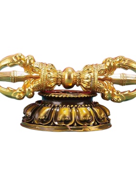 藏式尼泊尔铜制多色五股金刚杵