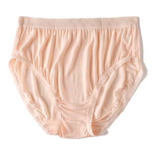超大码真丝内裤 100%桑蚕丝 妈妈裤 真丝肥肥裤 真丝孕妇内裤