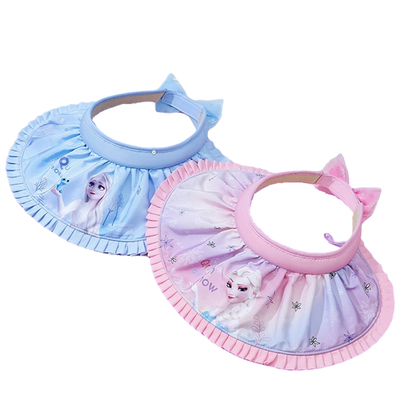 迪士尼太阳帽女孩防晒帽可折叠