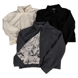 RTIMFD水墨内里简约短款肌理感夹克Cleanfit西装boxy翻领外套男春