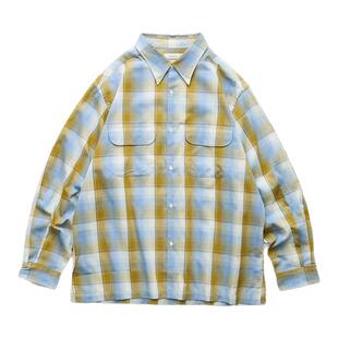现货 NANAMICA REGULAR COLLAR SHIRT 日产美式风格格纹衬衫25SS