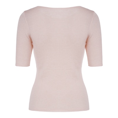 LYNEE【柔光谧语】多色中袖一字领针织衫女春夏修身气质内搭小衫