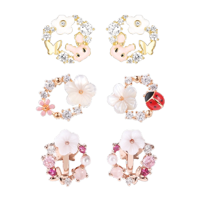 DODOGOGO花朵设计小众风格耳环