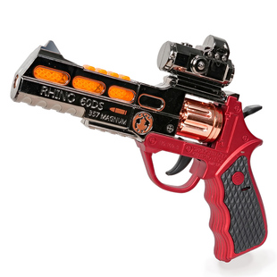 左伦投影儿童电动声光玩具枪网红玩具男孩3岁5岁手枪宝宝沙漠仿真