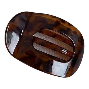 弧形鲍鱼头发抓夹女高级感2025新款后脑勺扁平盘发夹不硌头鸭嘴夹