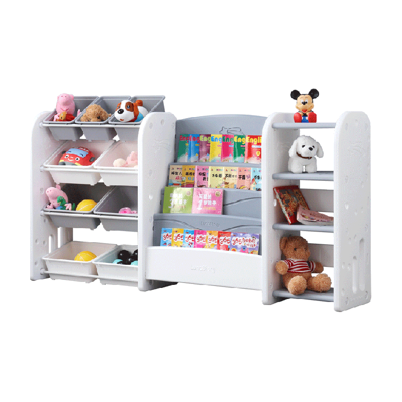 lunastory儿童绘本架宝宝玩具收纳架储物柜置物架书架儿童礼物