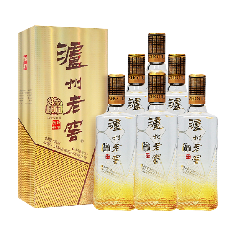 泸州老窖八年窖头曲臻传陆号整箱
