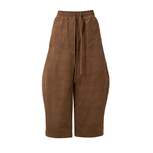 三省六部·刑部【太仓一粟】春秋新中式老钱灯芯绒廓形男士萝卜裤