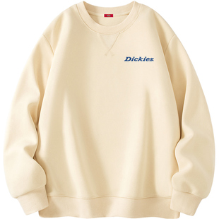 Dickies重磅圆领卫衣男款2026年春秋季宽松舒适百搭休闲无帽外套A