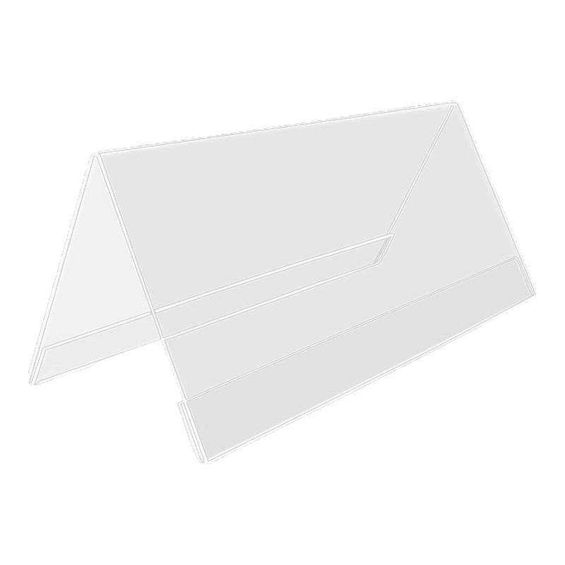 v型亚克力透明三角双面人100*200