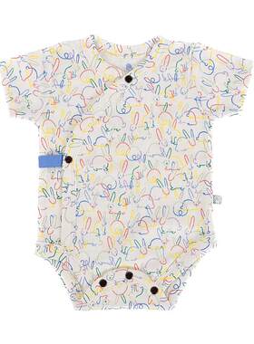 finn+emma小兔子系列包屁衣连体服睡衣爬服有机棉春夏四季家居服