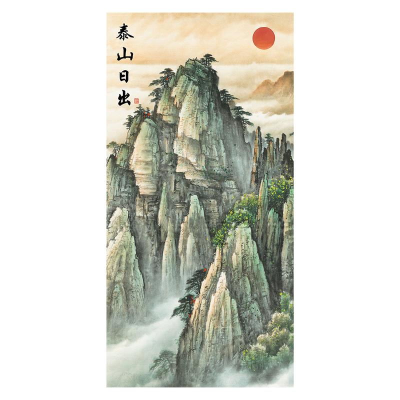 玄关挂画新中式客厅装饰画入户走现代装饰画