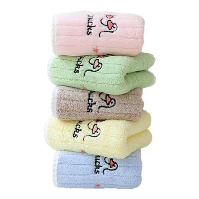 家用洗脸长方形柔软毛巾吸水强