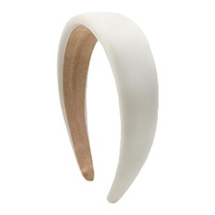 MONA白色发箍pu皮女款网红2025年新款韩式高颅顶轻奢头箍发卡发捆