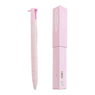 Planwith多色中性笔按动式三色笔做笔记专用彩色圆珠笔学生用多色合一红蓝黑水笔多功能手帐笔模块笔