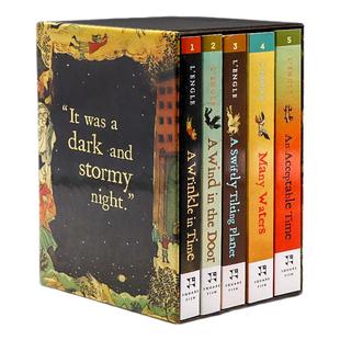 【自营】梅格时空大冒险5册盒装 The Wrinkle in Time Quintet 英文原版小说 时间的皱纹 纽伯瑞金奖获奖作者Madeleine 课外阅读