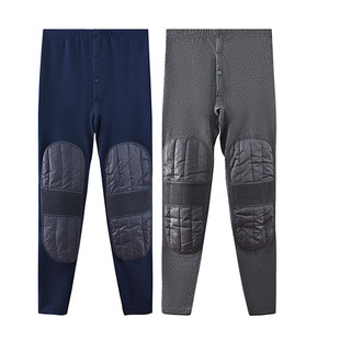 七匹狼男士保暖裤带护膝防风下身单件内衣加绒加厚内穿秋冬季冬天