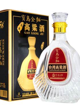 台湾高粱酒52度58度浓香型粮食酒酿造酒高度金门白酒整箱酒600ml