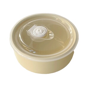 穆尼 密封保鲜碗上班族便当盒微波炉加热饭碗水果碗陶瓷带盖小碗