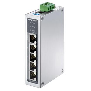 TP-LINK交换机5口8口百兆千兆SF1005工业级POE导轨轨道式12V24V宽温壁挂4五八16口SFP光口监控网络分线器分流