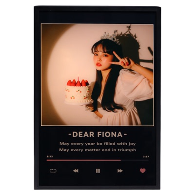 定制生日礼物黑胶蓝牙音响送情侣