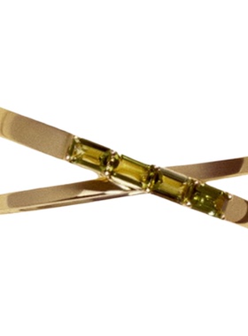 Stanza交汇戒指绿碧玺14k金轻奢高级感2025新款爆款女小众原创