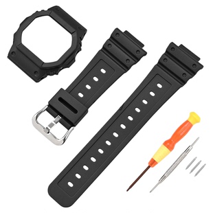 适用卡西欧小方块表带表壳Gshock Dw5600/5610/GW5630/5030保护壳