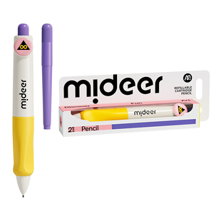 mideer弥鹿自动铅笔幼儿园初学者小学生专用一年级儿童训练笔自动换芯不脏手无毒正姿铅笔套装自动笔