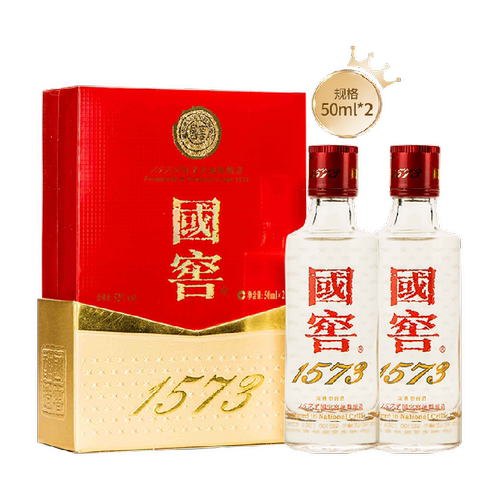 泸州老窖国窖1573礼盒52度50ml*2瓶浓香型白酒【二两小酒品鉴装】