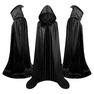 万圣节服装成人死神披风斗篷带帽吸血鬼披风巫师袍化妆舞会演出服