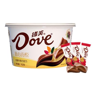 德芙丝滑牛奶4.5g碗装112g