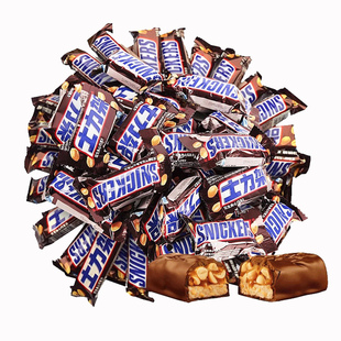 士力架巧克力花生夹心巧克力1000g排块节日礼物礼盒装