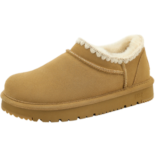 UBZ 【2.0Pro强暖款】防水毛线编织加绒雪地靴女保暖加厚面包棉鞋