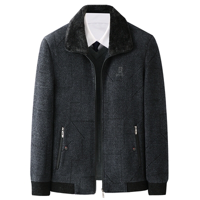 【雪尼尔面料】中老年人加绒外套